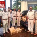 आबकारी विभाग द्वारा अवैध शराब की 237 पेटी देशी एवं 192 पेटी विदेशी मदिरा जप्त