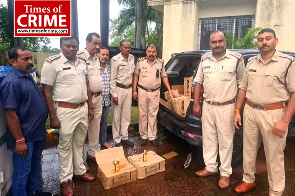 आबकारी विभाग द्वारा अवैध शराब की 237 पेटी देशी एवं 192 पेटी विदेशी मदिरा जप्त