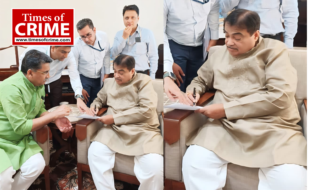 जबलपुर से बांधवगढ़ राष्ट्रीय उद्यान हेतु कनेक्टिविटी पर केंद्रीय मंत्री नितिन गडकरी से मिले सांसद आशीष दुबे