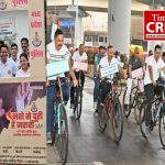 नशे से दूरी, है जरूरी’’ पंद्रह दिवसीय नशा मुक्ति अभियान अंतर्गत पुलिस अधीक्षक जबलपुर सम्पत उपाध्याय के नेतृत्व में निकाली गयी सायकिल रैली