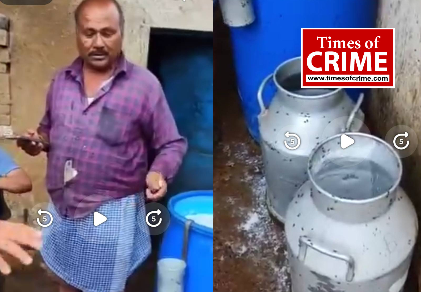 गंदगी के बीच दूध का संग्रहण करते पाये जाने पर बनारसी डेयरी का पंजीयन निलंबित