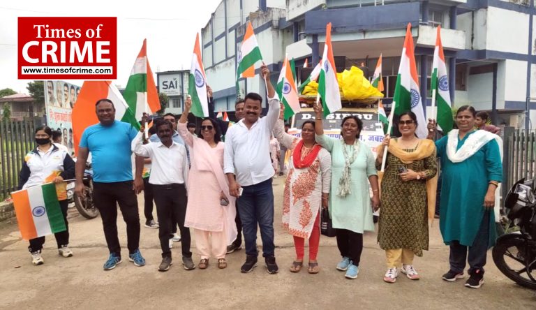 खेल और युवा कल्याण विभाग जबलपुर ने निकाली तिरंगा यात्रा