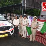 डॉयल 112 योजना अंतर्गत पुलिस लाईन से एफ.आर.व्ही वाहन (फर्स्ट रिस्पॉंस व्हीकल) का हरी झण्डी दिखा किया शुभारम्भ