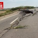 भोपाल पूर्वी बॉयपास पर रेलवे ट्रैक के पास 100 मीटर सड़क धंसी, घटना की जांच के लिए समिति गठित